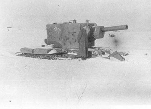 KV 2 Soviet Russian tanks, abandoned and destroyed