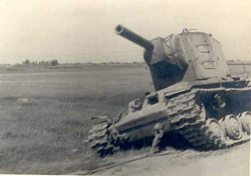 KV 2 Soviet Russian tanks, abandoned and destroyed