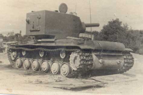 KV 2 Soviet Russian tanks, abandoned and destroyed