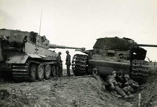 T 34, action, abandoned and destroyed tanks