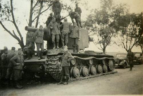 KV 2 Soviet Russian tanks, abandoned and destroyed