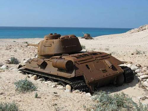 Soviet Tank in Socotra, Republic of Yemen
