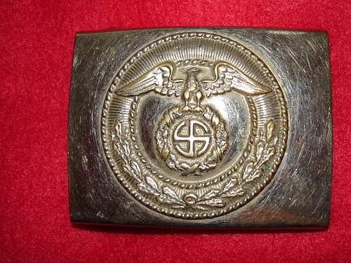 SA Buckles (Nickel) Sun Wheel Swastika