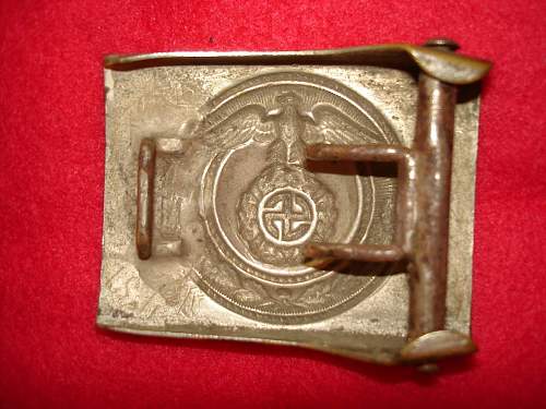 SA Buckles (Nickel) Sun Wheel Swastika