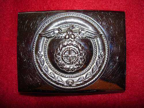 SA Buckles (Nickel) Sun Wheel Swastika