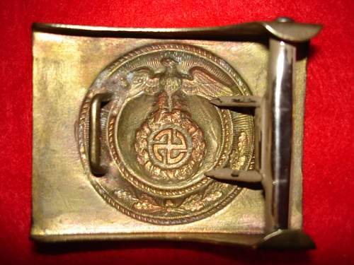 SA Buckles (Brass) Sun Wheel Swastika