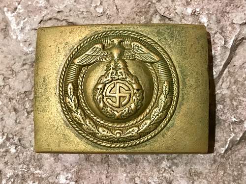 SA Buckle with Sun Wheel Swastika