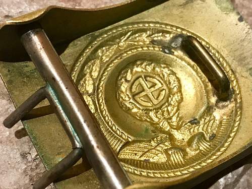 SA Buckle with Sun Wheel Swastika