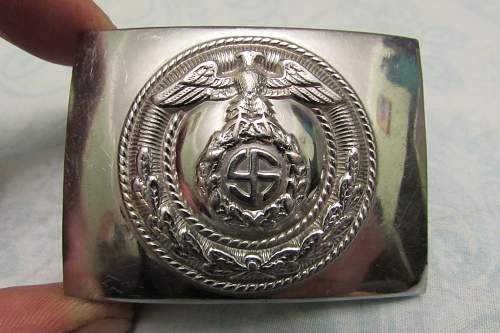 SA Buckles (Nickel) Sun Wheel Swastika