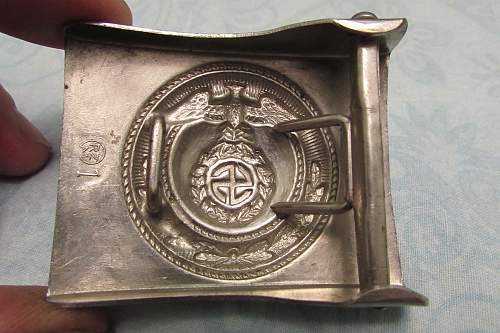 SA Buckles (Nickel) Sun Wheel Swastika