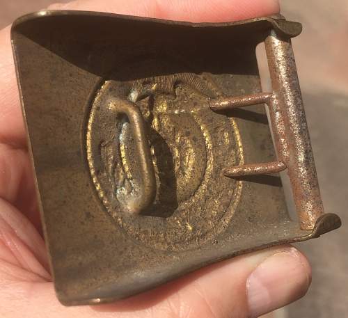 SA Buckles (Brass) Sun Wheel Swastika