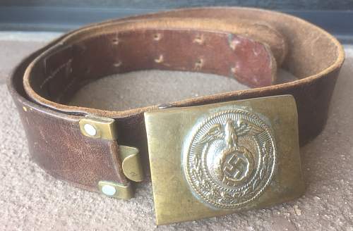 slim SA youth buckle with belt