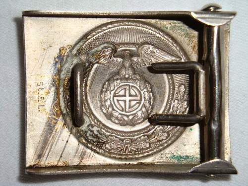 SA Buckles (Nickel) Sun Wheel Swastika