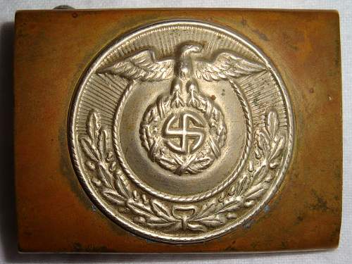 SA Buckles (Brass) Sun Wheel Swastika