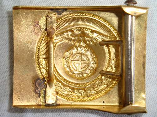 SA Buckles (Brass) Sun Wheel Swastika