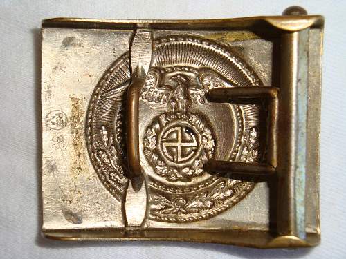 SA Buckles (Nickel) Sun Wheel Swastika