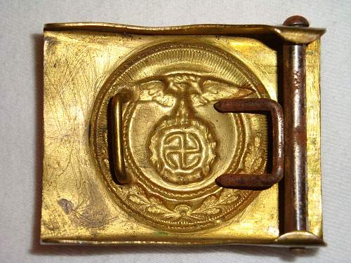 SA Buckles (Brass) Sun Wheel Swastika