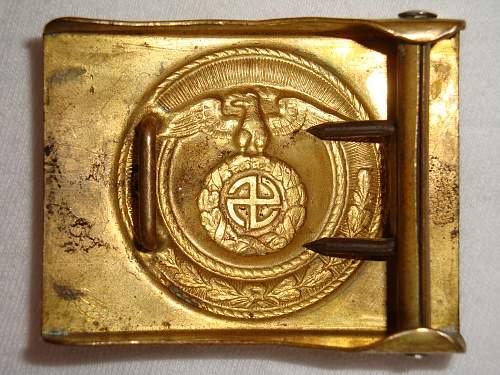 SA Buckles (Brass) Sun Wheel Swastika