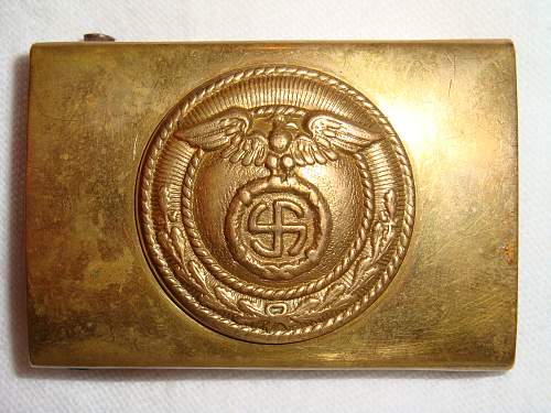 Sunwheel Swastika NSDAP Jugend Buckle