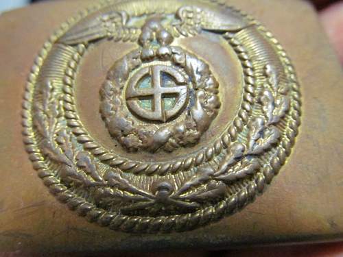 SA Buckles (Brass) Sun Wheel Swastika