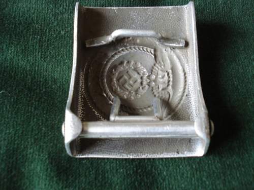 Scarce Aluminium NSFK buckle, &quot;Orphans Buckle&quot;