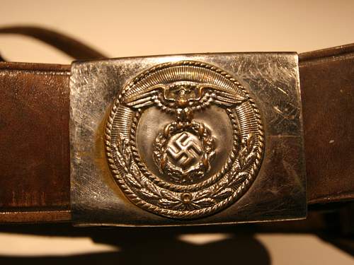 SA Buckles (Brass and Nickel) Upright Swastika