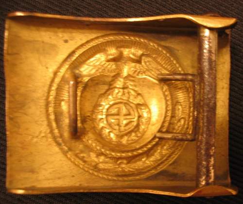 SA Buckles (Brass) Sun Wheel Swastika