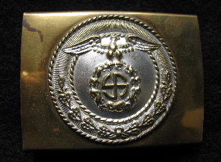 SA Buckles (Brass) Sun Wheel Swastika