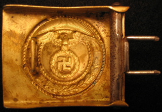 SA Buckles (Brass and Nickel) Upright Swastika