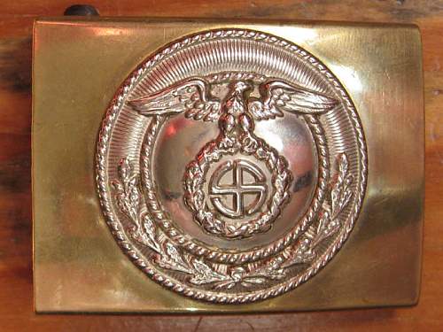 SA Buckles (Brass) Sun Wheel Swastika