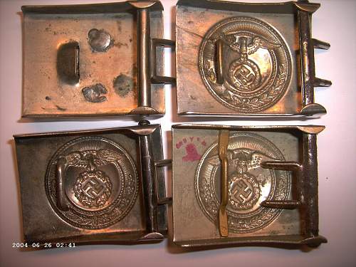 SA Buckles (Nickel) Mobile Swastika