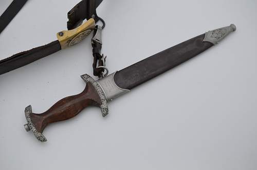 Help Engraved German Dagger - SA