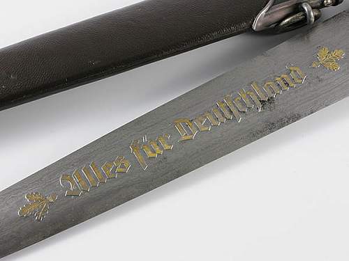 Help Engraved German Dagger - SA