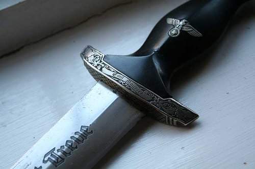 Help Engraved German Dagger - SA