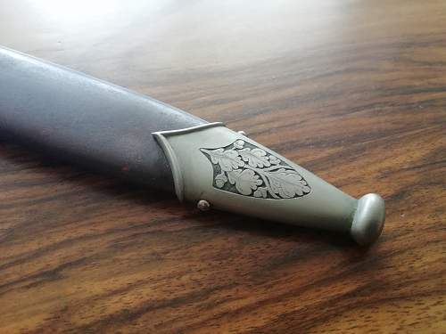 Help Engraved German Dagger - SA