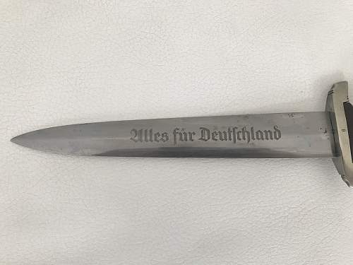 SA dagger with Ernst Röhm honor inscription