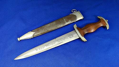 SA dagger with Ernst Röhm honor inscription