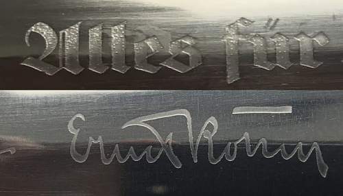 SA dagger with Ernst Röhm honor inscription