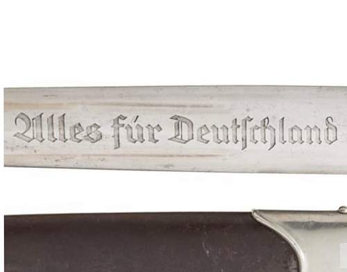 Carl Tillmanns Söhne SA dagger with (half erased) inscription