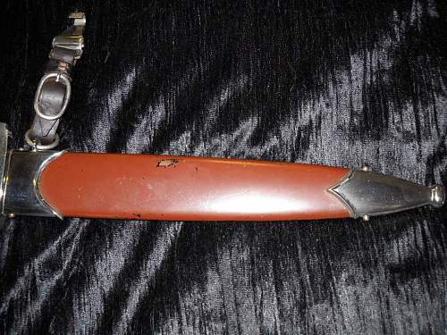 Third Reich SA Dagger.....2 Leather Straps...Rare ,I've Heard!