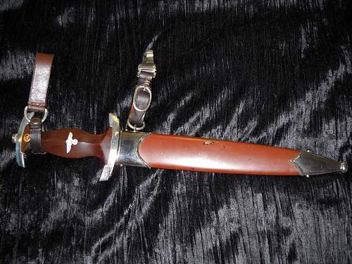 Third Reich SA Dagger.....2 Leather Straps...Rare ,I've Heard!