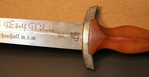 Inscribed SA dagger