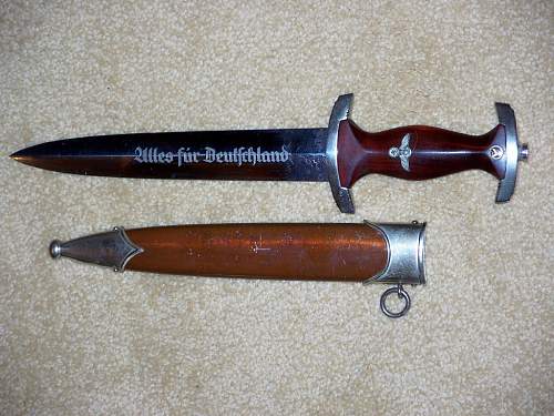 SA full inscription Rohm dagger by Henckles