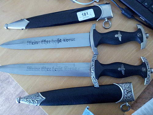 Four better grade reproduction daggers