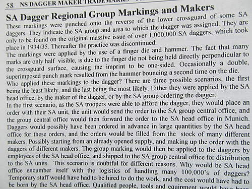 SA Dienstdolch group markings