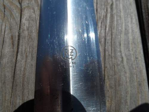 First Authentic Knife RZM M7/66 1941 with Hanger