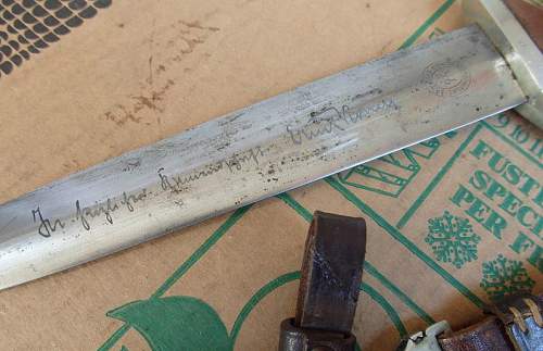 Sa dagger Henckels Full Rohm inscription pattern - ask for help