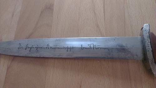 SA Dagger with Röhm inscription