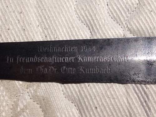 Strange etch on SA dagger
