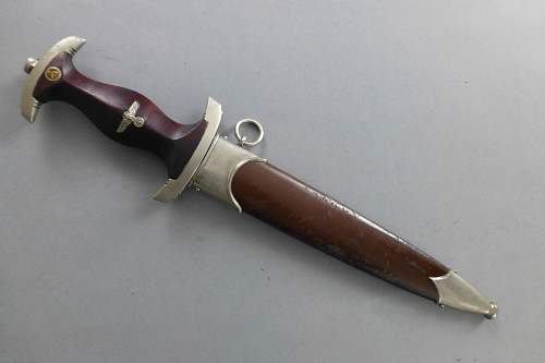 Early SA dagger by F.Dick with  tigerstriped grip